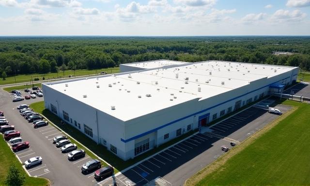 Map visualization of Monroe logistics center